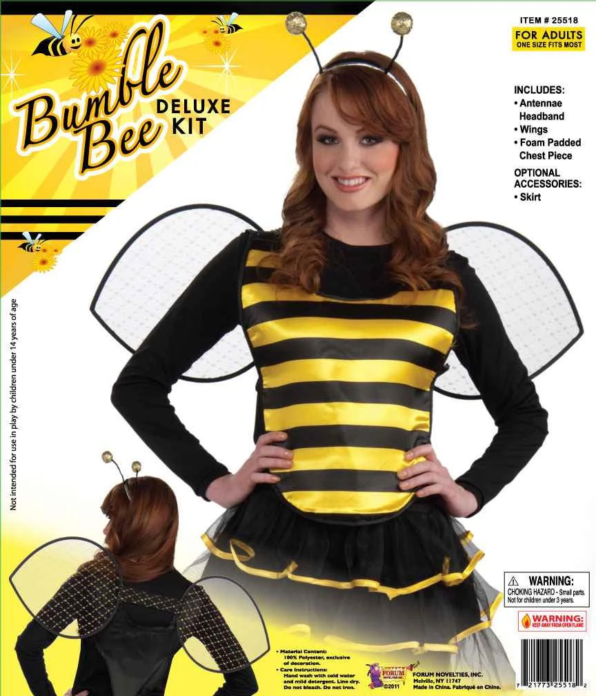 Costume Kits Bee Halloween Costume Kit Adult 1 Costume Kits Bee Halloween Costume Kit Adult