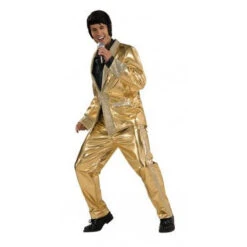 Mens Gold Lame Elvis Costume - Grand Heritage Collection
