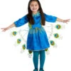 Girls Proud Peacock Costume