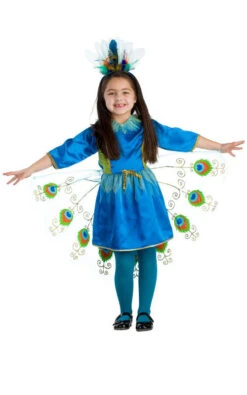 Girls Proud Peacock Costume