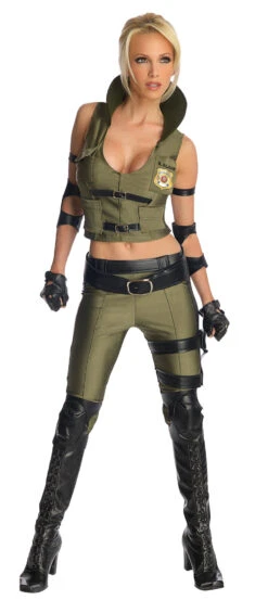 Womens/Teens Mortal Kombat Sonya Blade Costume