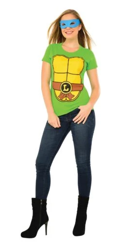 Womens Ninja Turtles Leonardo Shirt & Mask