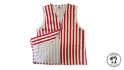 Adults Red & White Striped Vest -Disguise Shop 9